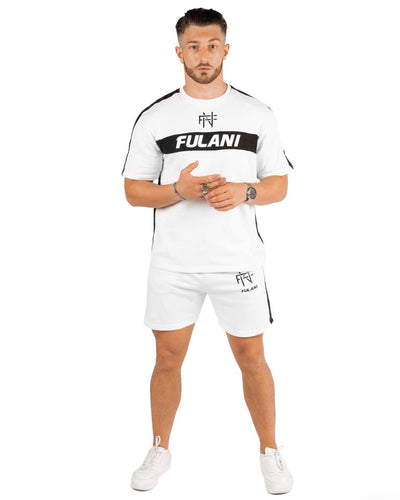 T-shirt Fulani Nebby - Blanc &amp; Noir