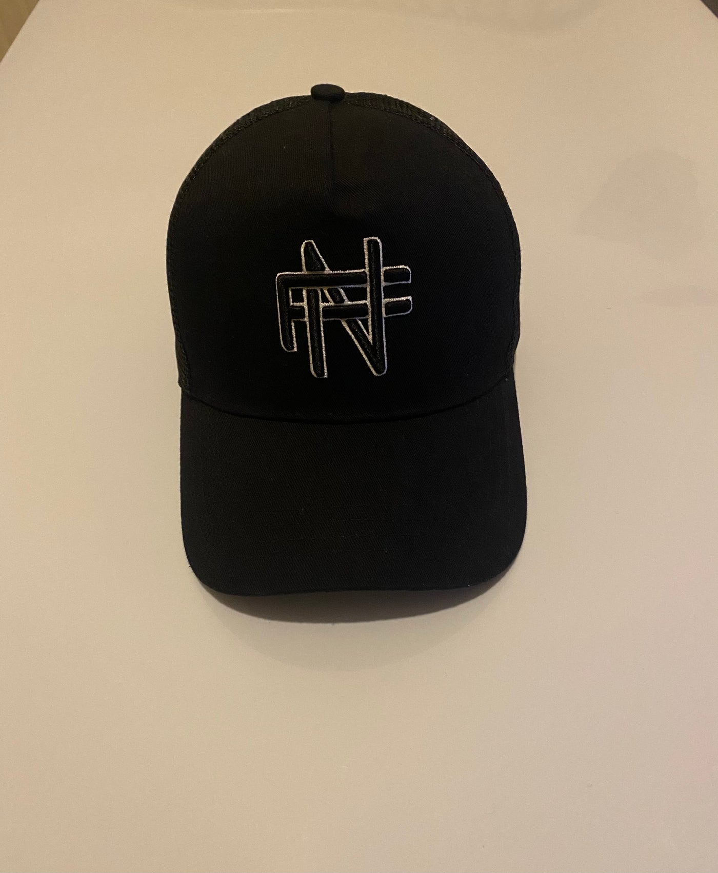 FN CAP BLACK & WHITE | FN Cap Black & White | Sleek and Stylish Baseball Cap | FULANI