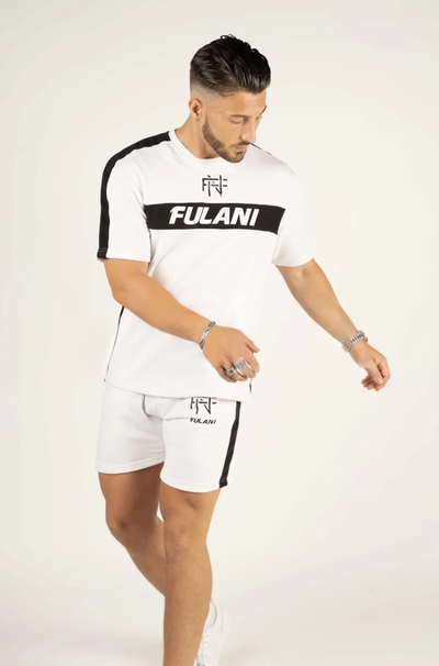 Fulani Nebby T-shirt - White & Black