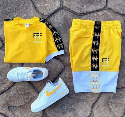 Fulani FD Twin full Set - Yellow | Vibrant and Trendy Full Set -FULANI
